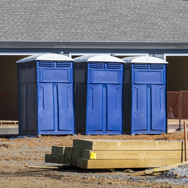 is there a specific order in which to place multiple portable toilets in Terre Hill PA
